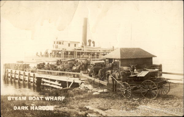 Steam Boat Wharf Dark Harbor Maine