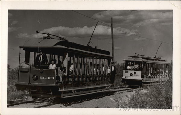 Two trolley cars Trolleys & Streetcars