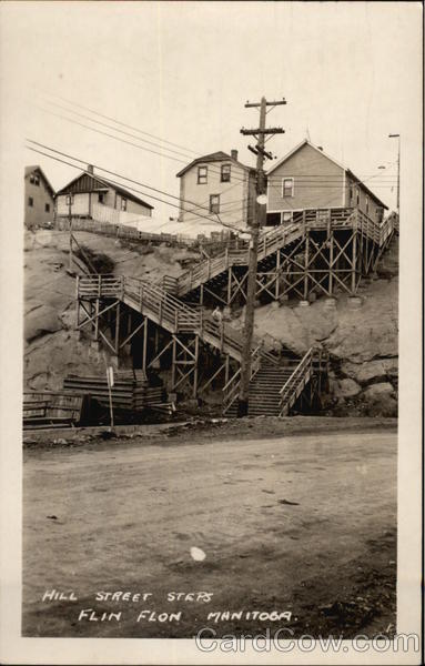 Hill Street Steps Flin Flon MB Canada Manitoba