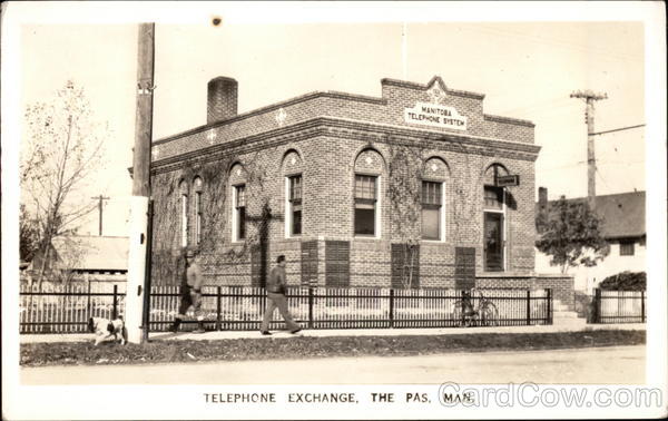 Telephone exchange, The Pas, Man MB Canada Manitoba