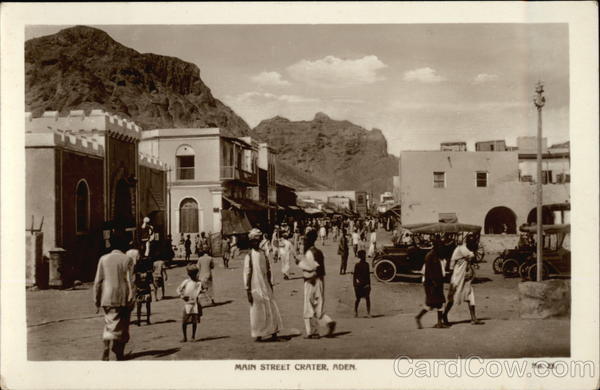Main Street in Aden Crater Yemen Middle East