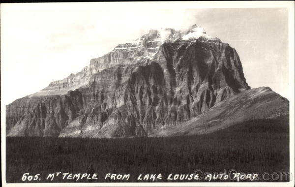 Mt. Temple from Lake Louise Auto Road AB Canada Alberta
