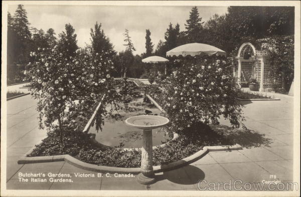 Butchart's Gardens - The Italian Gardens Victoria BC Canada