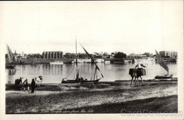 The Luxor Temple seen from the Nile Egypt Africa