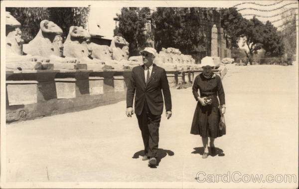 Tourist Couple in Egypt Africa