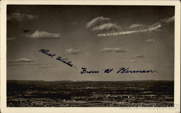 Message Flying From Plane Seattle Washington