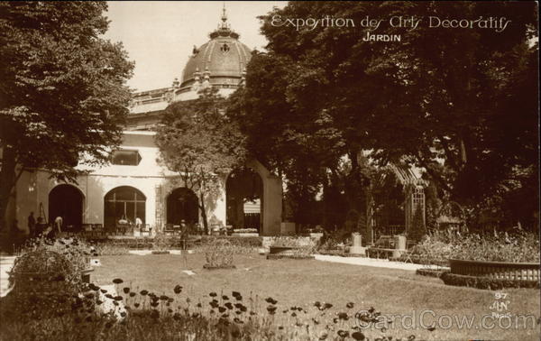 Exposition des Arts Decoratif, Jardin Paris France