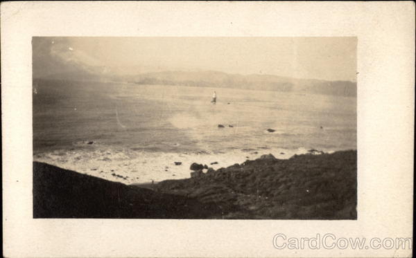 Lighthouse at Golden Gate Harbor San Francisco California