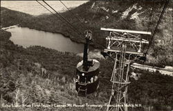Echo Lake From First Tower - Cannon Mt. Aerial Tramway Postcard
