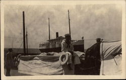 Sailor on Boat Postcard