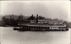 Paddleboat on River Riverboats Postcard Postcard