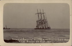 "Colonial Empire" Wrecked on Thunderbolt Reef Postcard