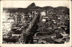 Aerial View of City Postcard