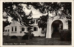 Cedar Lodge Paget, Bermuda Postcard Postcard