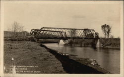 Bridges Across River Richford, VT Postcard Postcard