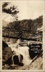 Spillway, Lake Mansfield Postcard
