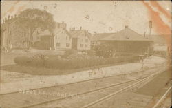 Train Depot Postcard