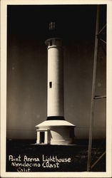 Point Arena Lighthouse, Mendocino Coast California Postcard Postcard
