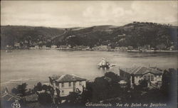 Constantinople. Vue du Bebek au Bosphore Postcard
