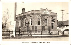 Telephone exchange, The Pas, Man Manitoba Canada Postcard Postcard