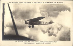The Fokker F-vlla Air L iner Postcard