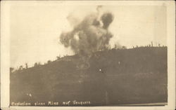 Explosion Einer Mine Auf Vauquois France Postcard Postcard