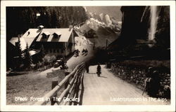 Brook Forest in the Rockies & Lauterbrunnen in the Alps Postcard