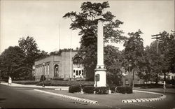 Looking South on Park Avenue at Monument Rutherford, NJ Postcard Postcard