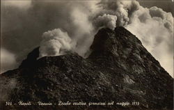 Napoli - Vesuvio - Bocche eruttive formatesi nel maggio 1933 Postcard