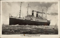 S. S. George Washington Postcard