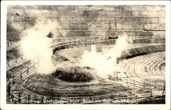 Blasting Utah Copper Mine Postcard