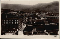 View of Town Greenfield, England Postcard Postcard