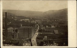 View of Town Greenfield, England Postcard Postcard