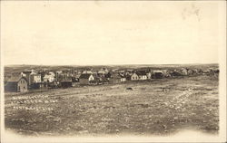 Birdseye View of North East Side of Town Glasgow, MT Postcard Postcard