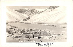 Aerial View of "The Lodge" Postcard