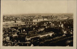 Aerial View of City Postcard