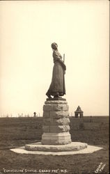 Evangeline Statue Postcard