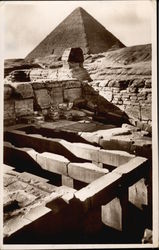 Sphinx and Pyramids Postcard