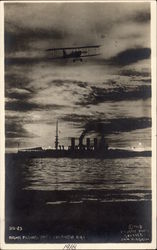 Night Flying Over San Diego Bay Postcard