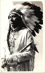 Crow Indians; Max Big Man Hardin, MT Postcard Postcard