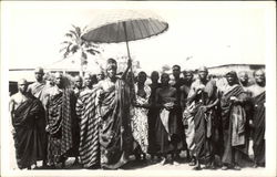 Native African Tribal Chief Postcard