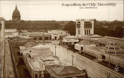 Vue Generale - Exposition des Arts Decoratifs Paris, France 1925 Exposition des Arts Decoratifs Postcard Postcard
