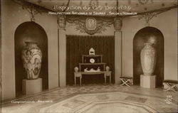 Manufacture Nationale de Sevres - Salon d'Honneur Paris, France 1925 Exposition des Arts Decoratifs Postcard 