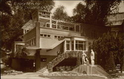 Pavillon De La Halte-Relais Pour Tourisme Automobile Postcard