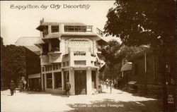 Exposition des Arts Decoratif, Un Coin du Village Francais Paris, France 1925 Exposition des Arts Decoratifs Postcard Postcard