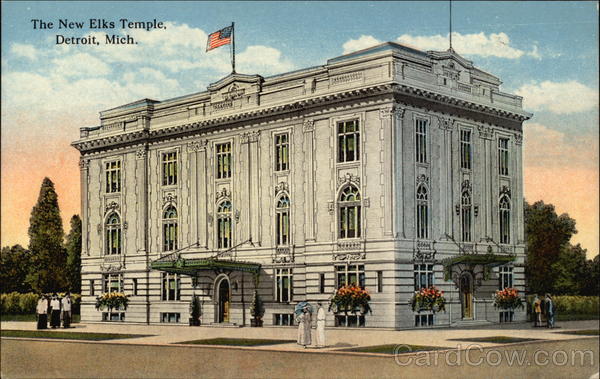 The New Elks Temple Detroit Michigan