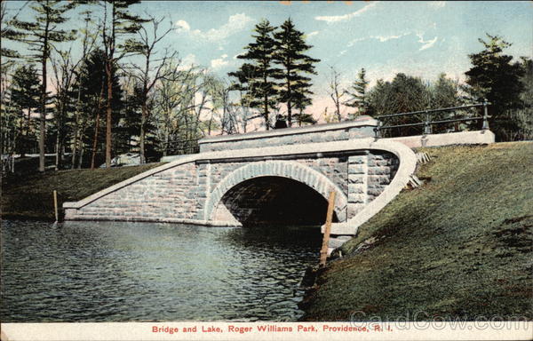 Bridge and Lake, Roger Williams Park Providence Rhode Island