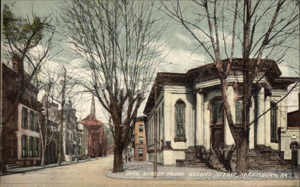 Pine Street from Second Street Harrisburg Pennsylvania