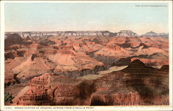 Grand Canyon of Arizona, Across from O'Neill's point