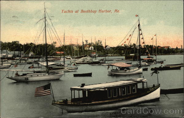 Yachts at Boothbay Harbor Maine